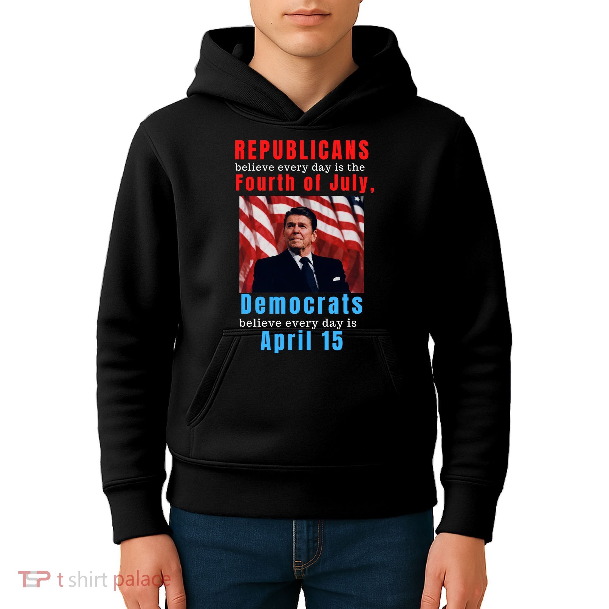 Ronald Reagan Conservative Kids Hoodie