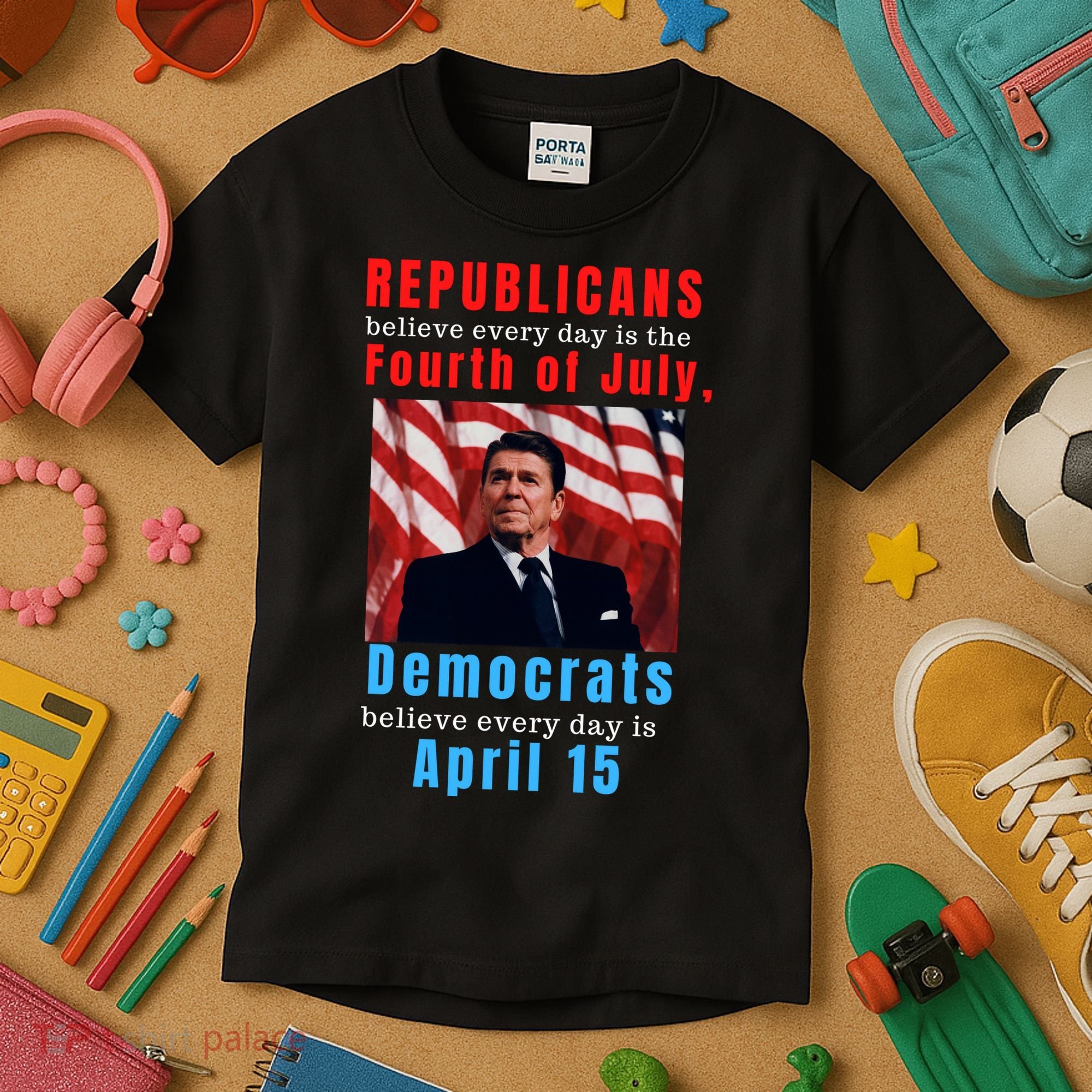 Ronald Reagan Conservative Kids T-Shirt