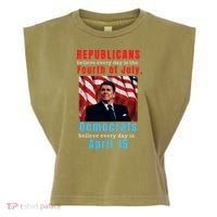 Ronald Reagan Conservative Garment-Dyed Women's Muscle Tee thumb 0