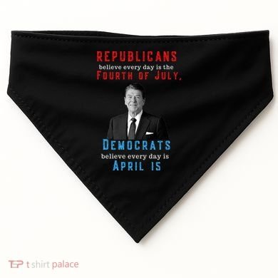 Ronald Reagan Conservative USA-Made Doggie Bandana