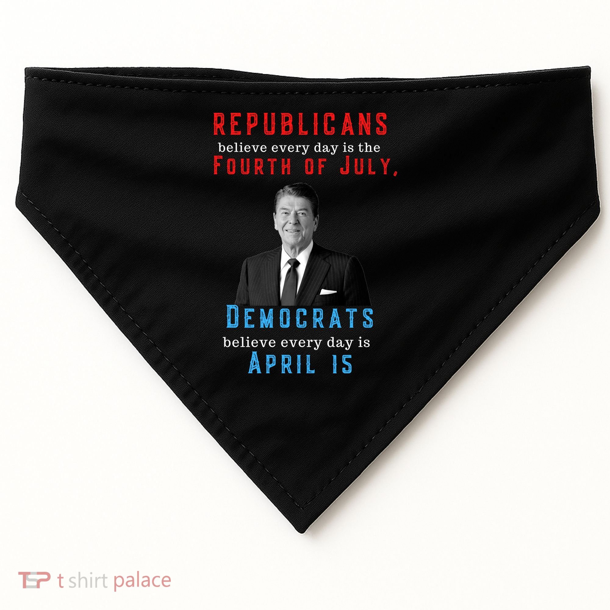 Ronald Reagan Conservative USA-Made Doggie Bandana