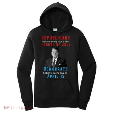 Ronald Reagan Conservative Women's Hoodie