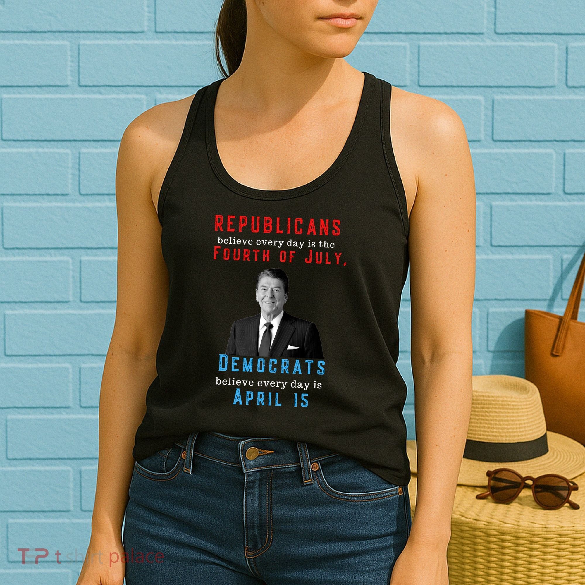 Ronald Reagan Conservative Women's Tank Top