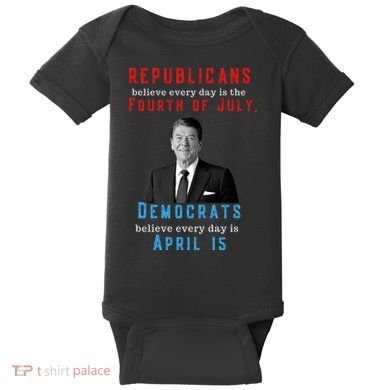 Ronald Reagan Conservative Baby Bodysuit