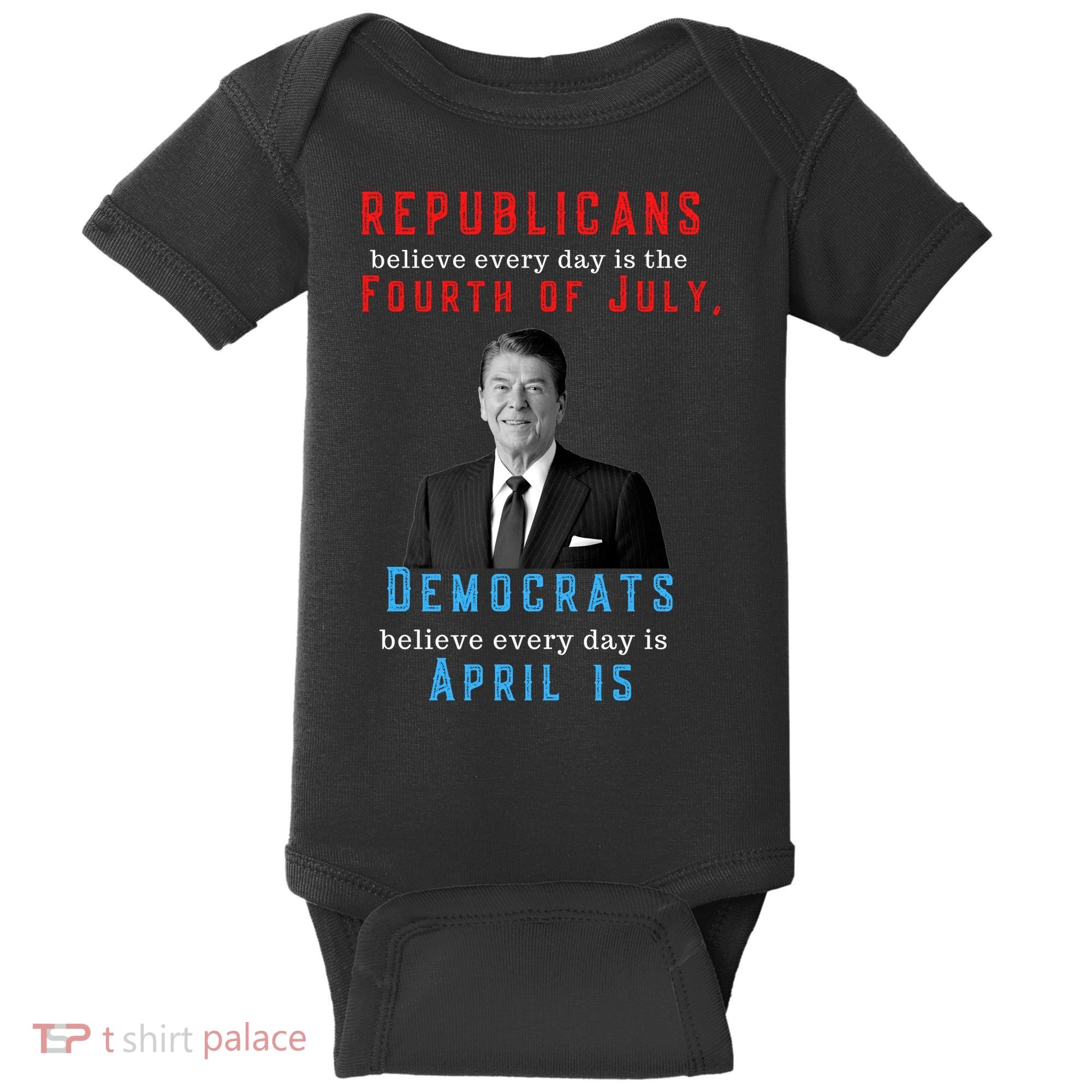 Ronald Reagan Conservative Baby Bodysuit