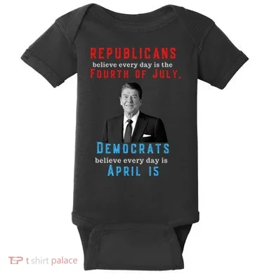 Ronald Reagan Conservative Baby Bodysuit