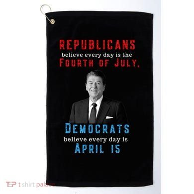 Ronald Reagan Conservative Golf Towel
