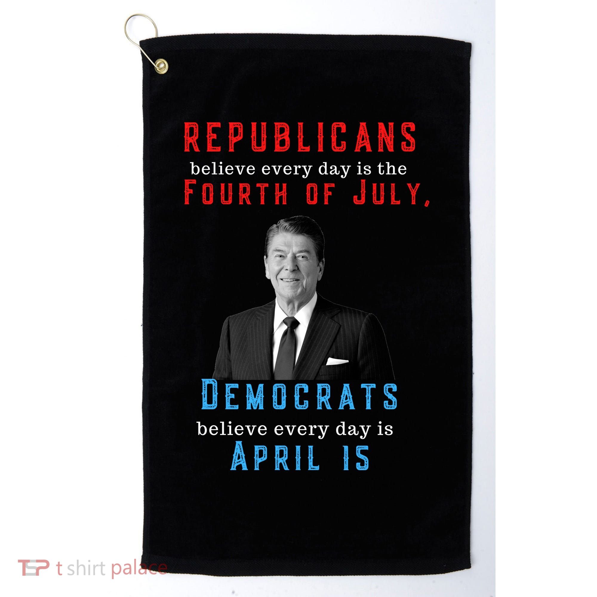 Ronald Reagan Conservative Golf Towel