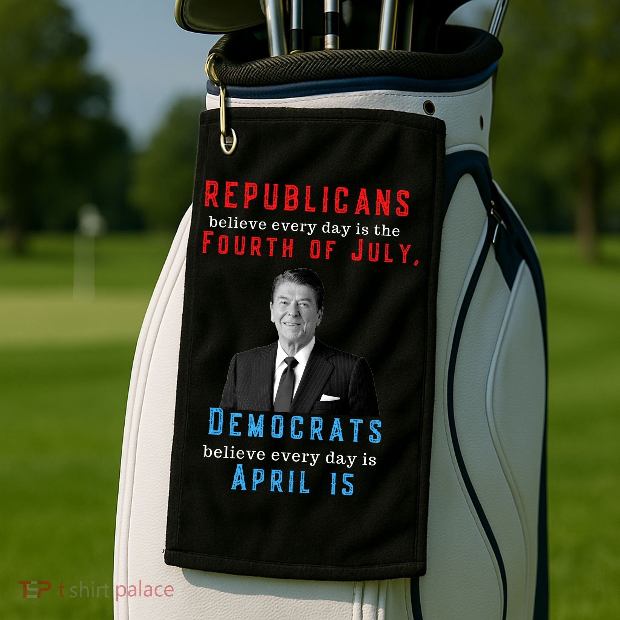 Ronald Reagan Conservative Golf Towel
