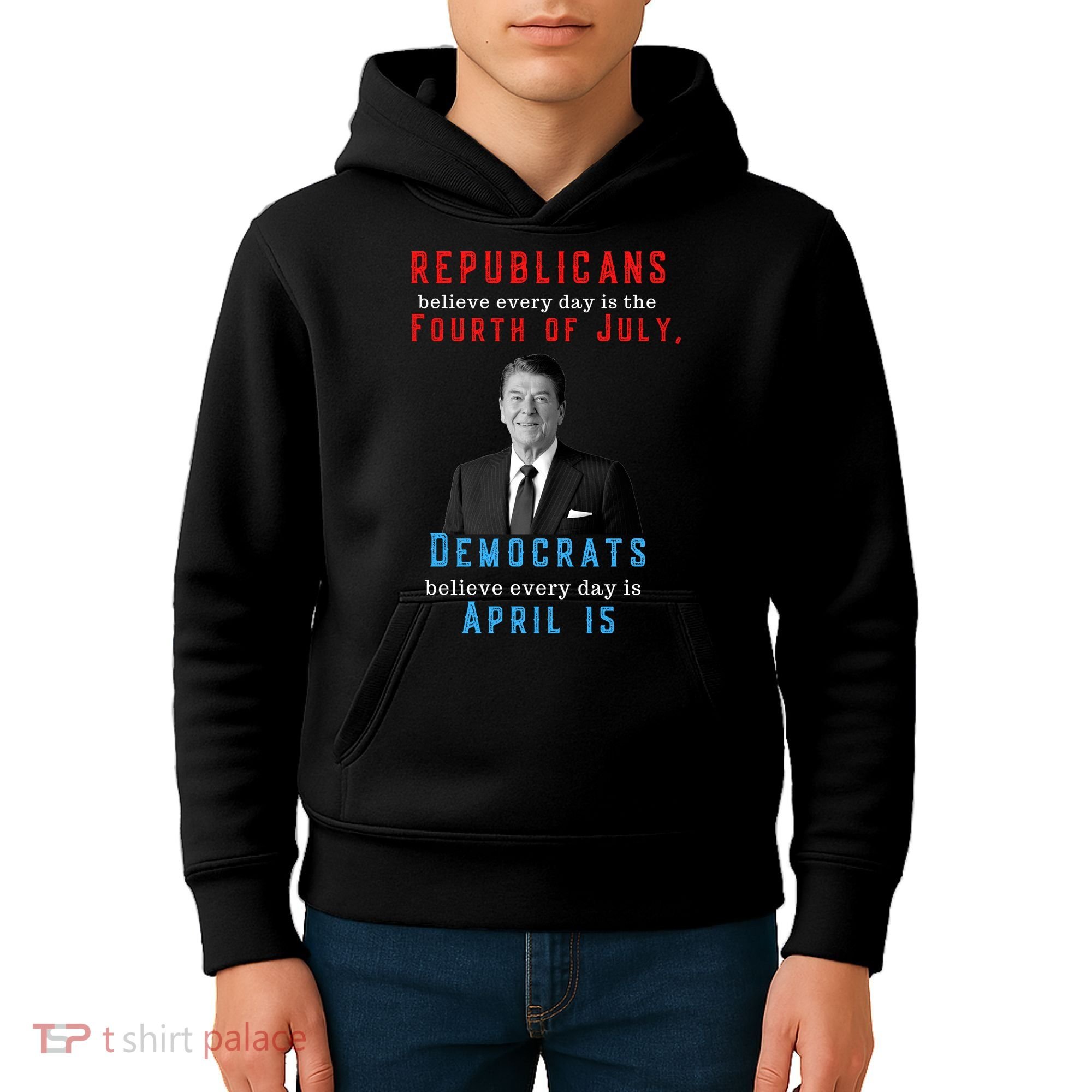 Ronald Reagan Conservative Kids Hoodie