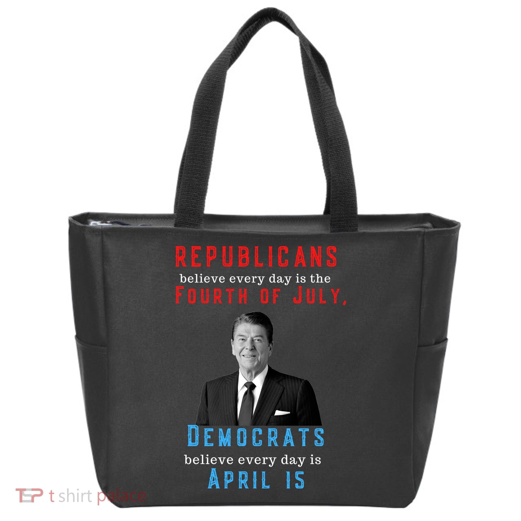 Ronald Reagan Conservative Tote Bag