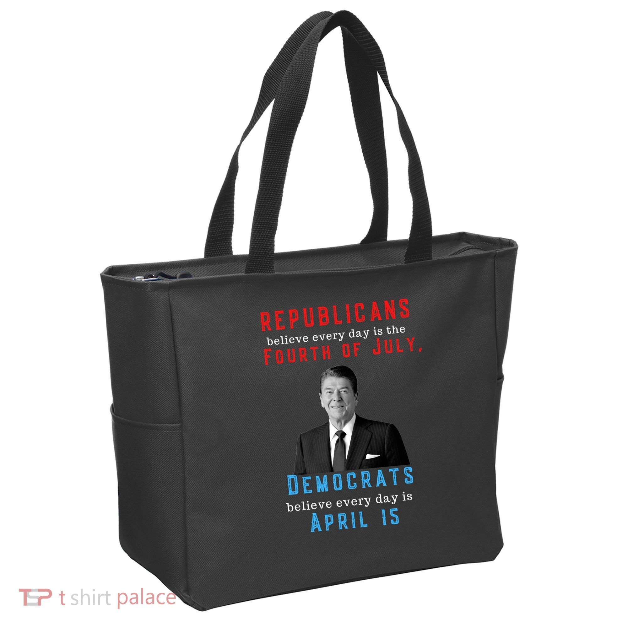 Ronald Reagan Conservative Tote Bag