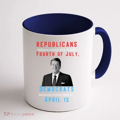 Ronald Reagan Conservative Coffee Mug back