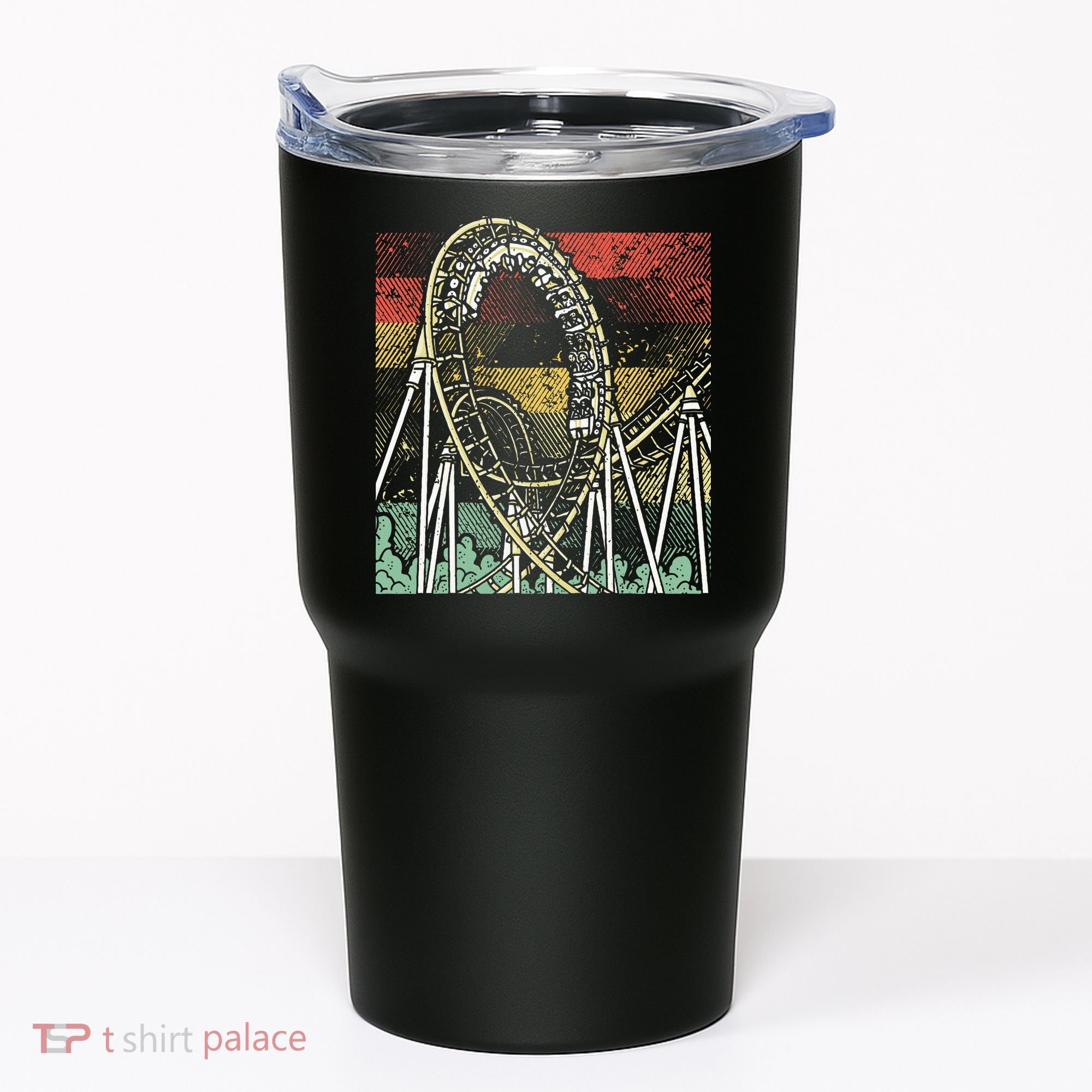 Retro Roller Coaster Tumbler