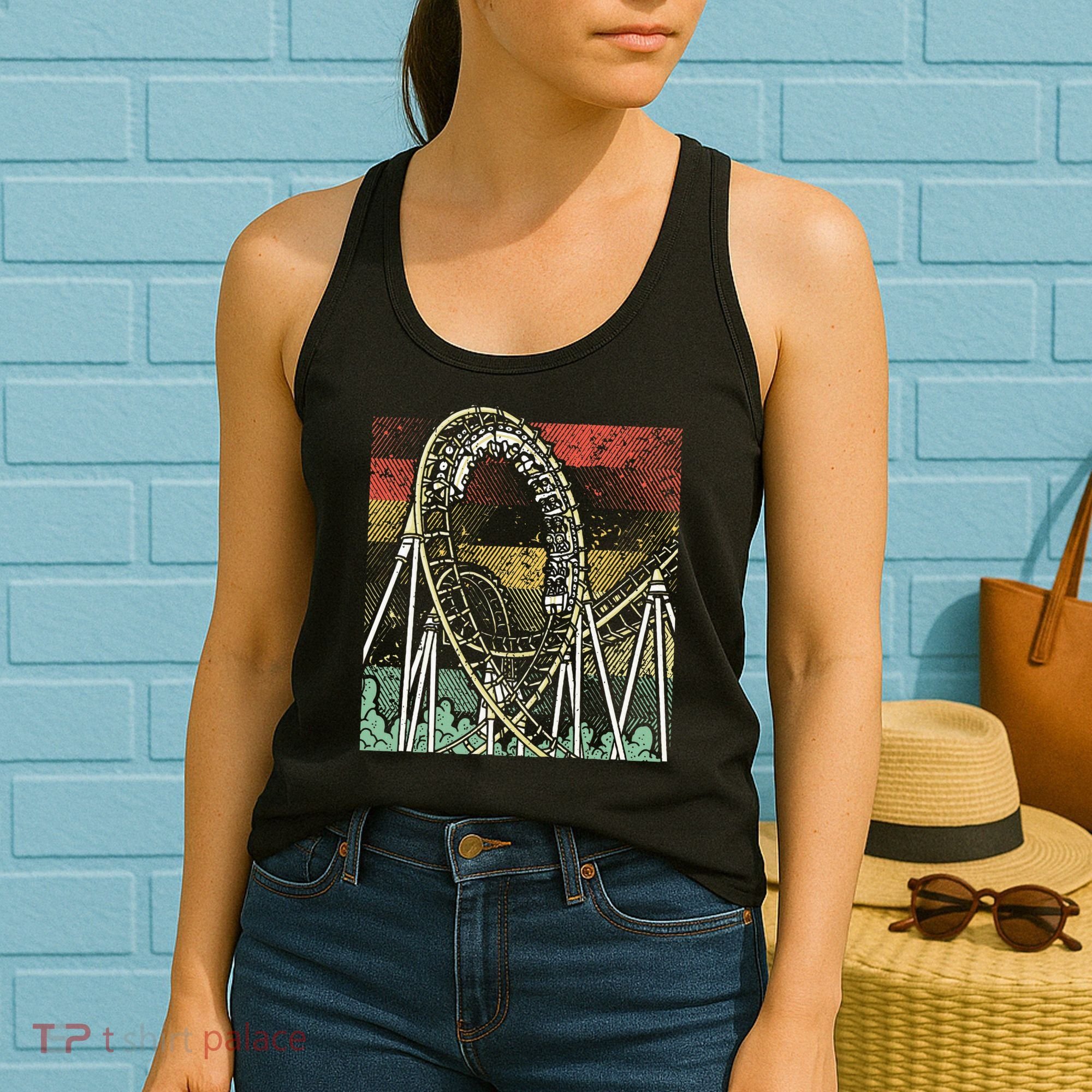 Retro Roller Coaster Women's Tank Top
