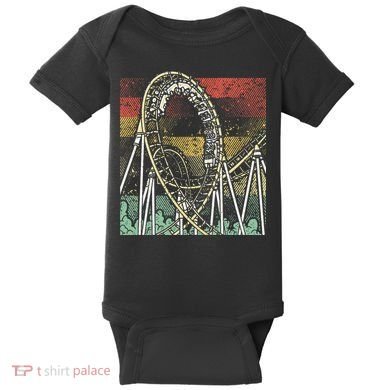 Retro Roller Coaster Baby Bodysuit