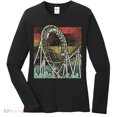 Retro Roller Coaster Women's Long Sleeve Shirt