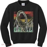 Retro Roller Coaster Kids Sweatshirt thumb 0