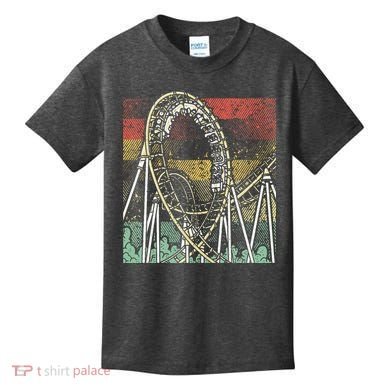 Retro Roller Coaster Kids T-Shirt
