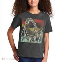 Retro Roller Coaster Kids T-Shirt thumb 2