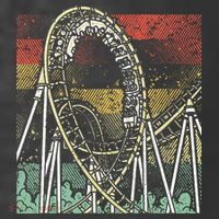 Retro Roller Coaster Kids T-Shirt thumb 4