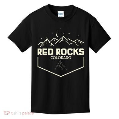 Red Rocks Colorado Epic Moonlight Kids T-Shirt