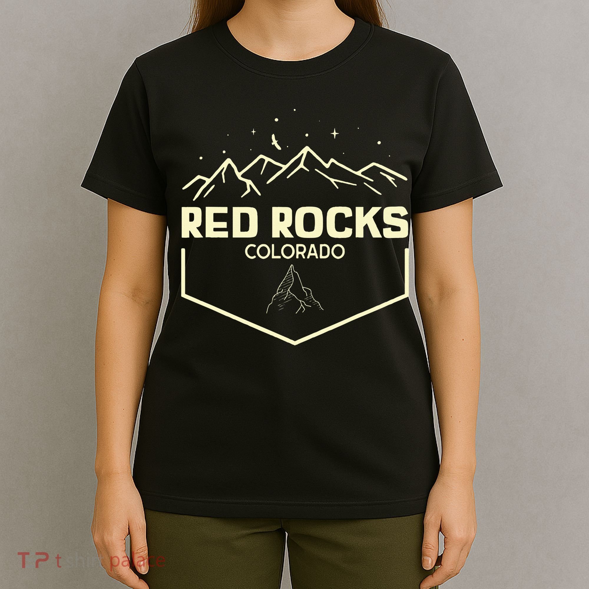 Red Rocks Colorado Epic Moonlight T-Shirt