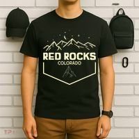 Red Rocks Colorado Epic Moonlight T-Shirt thumb 6