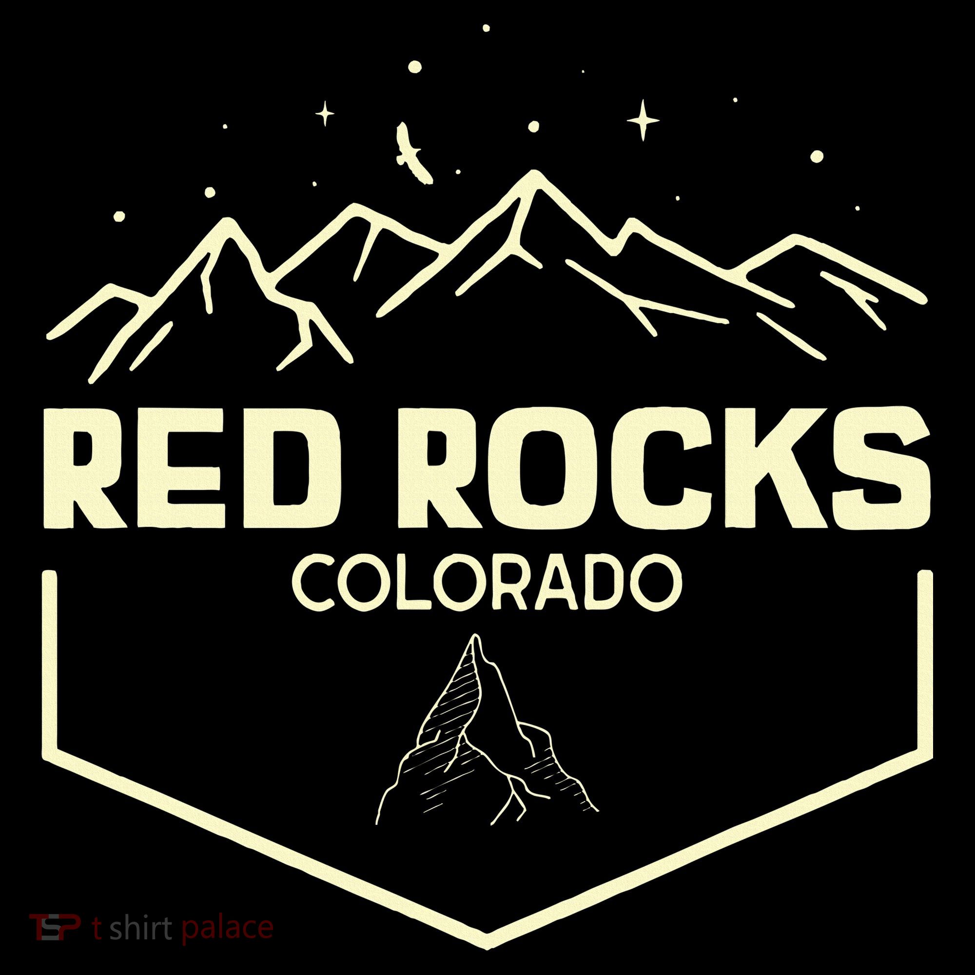 Red Rocks Colorado Epic Moonlight T-Shirt