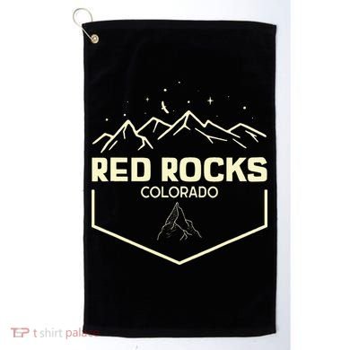 Red Rocks Colorado Epic Moonlight Golf Towel