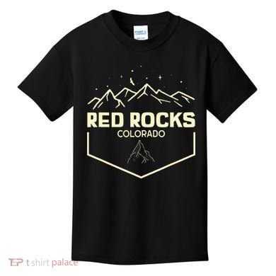 Red Rocks Colorado Epic Moonlight Kids T-Shirt