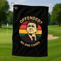 Ronald Reagan Conservative Politically Incorrect Golf Towel thumb 1