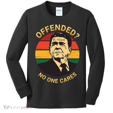 Ronald Reagan Conservative Politically Incorrect Kids Long Sleeve Shirt