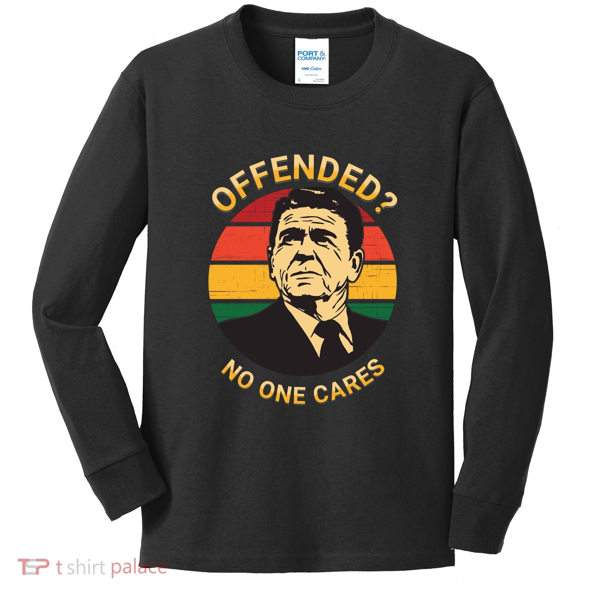 Ronald Reagan Conservative Politically Incorrect Kids Long Sleeve Shirt