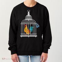 Red Rooster Cock Male Chastity Chicken In Cage Women's Sweatshirt thumb 0