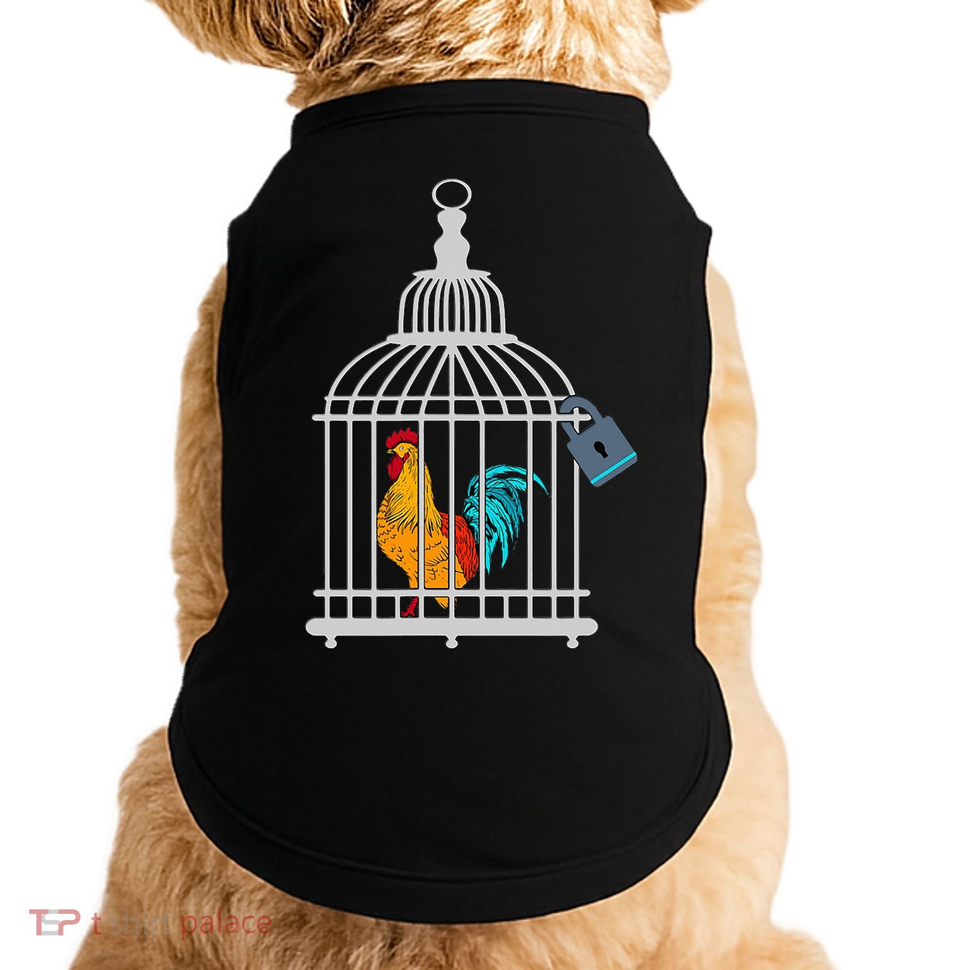 Red Rooster Cock Male Chastity Chicken In Cage Doggie Tank