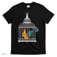 Red Rooster Cock Male Chastity Chicken In Cage T-Shirt thumb 0