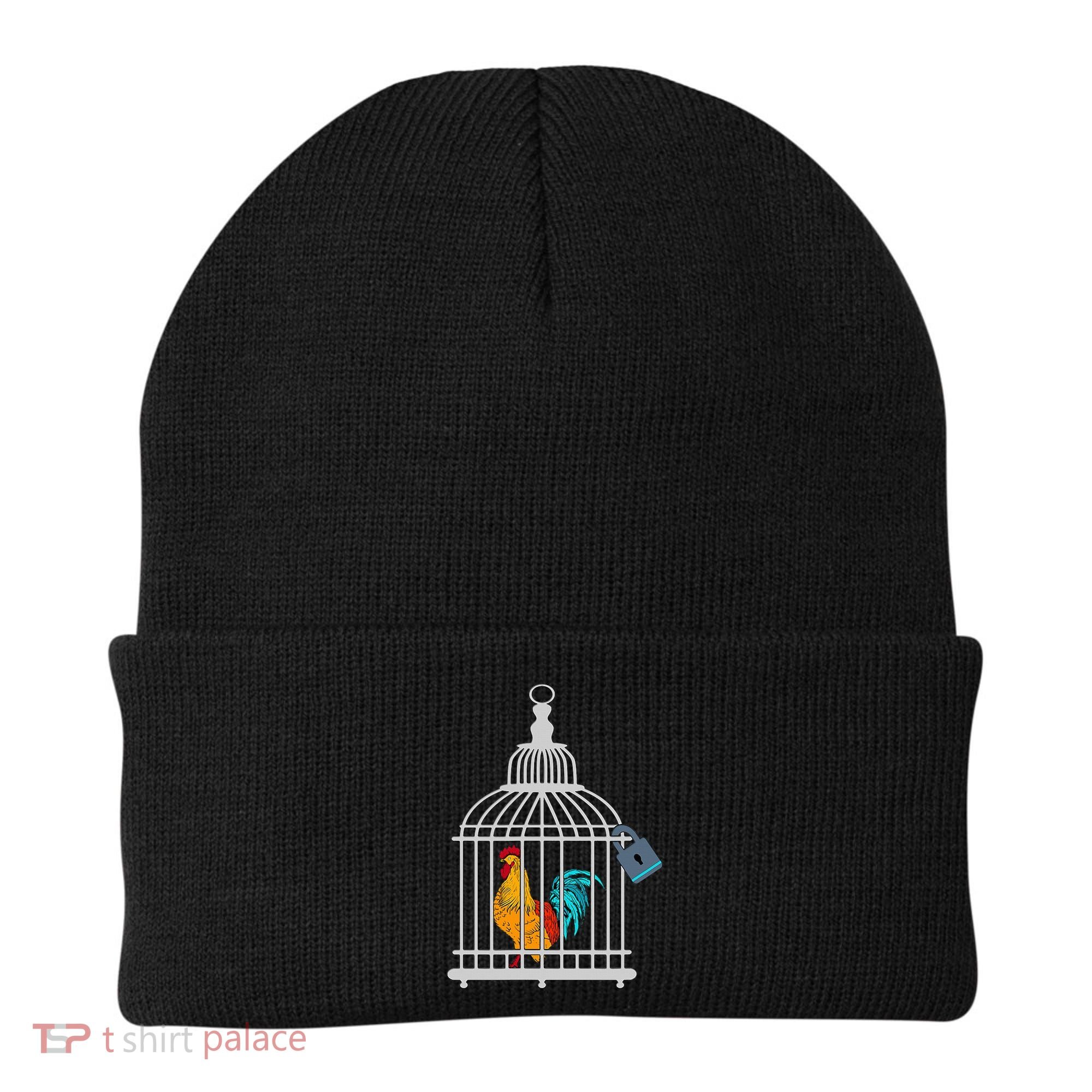 Red Rooster Cock Male Chastity Chicken In Cage Beanie