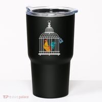 Red Rooster Cock Male Chastity Chicken In Cage Tumbler thumb 0