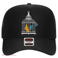 Red Rooster Cock Male Chastity Chicken In Cage Hat thumb 0