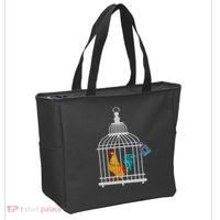 Red Rooster Cock Male Chastity Chicken In Cage Tote Bag thumb 2