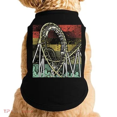 Retro Roller Coaster Doggie Tank