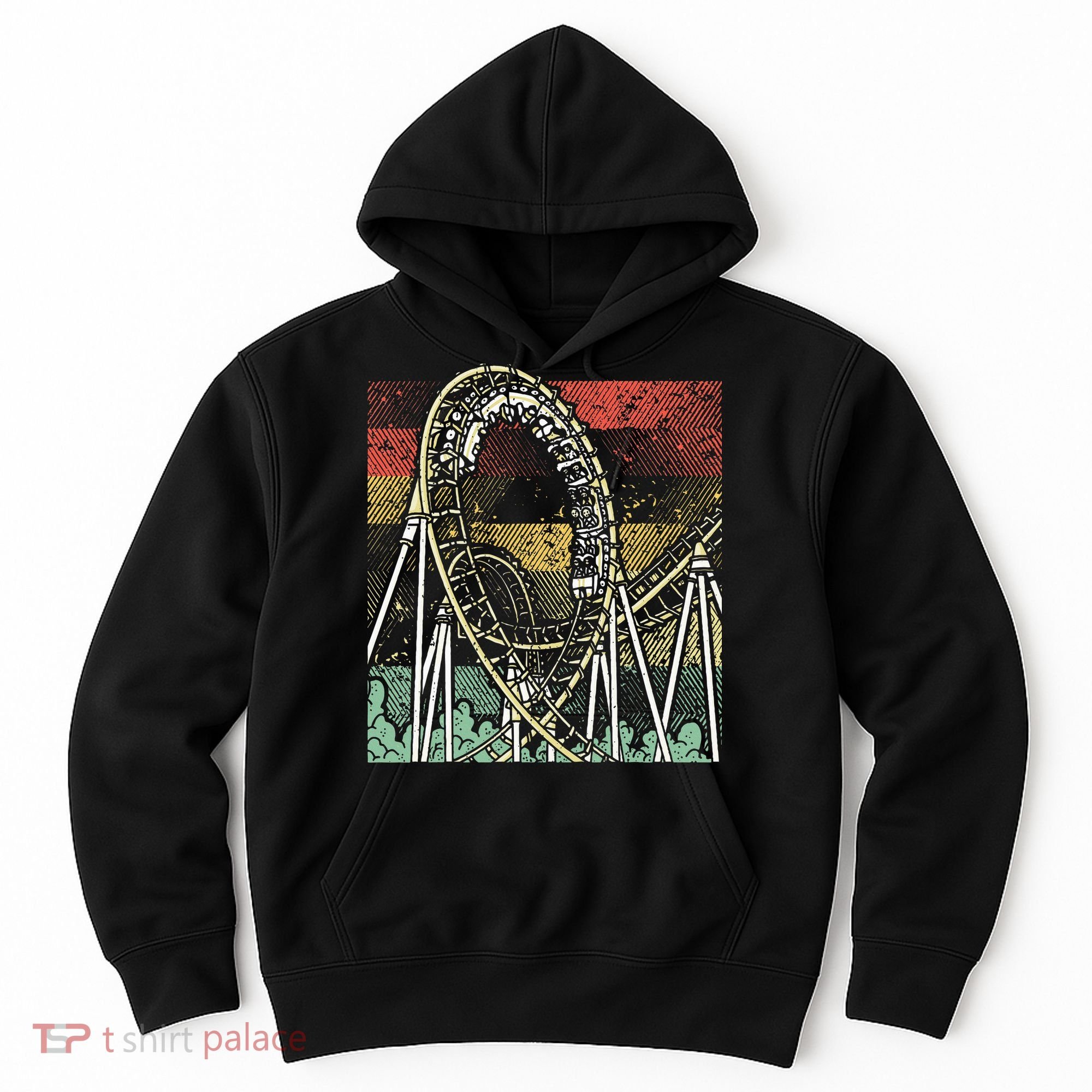 Retro Roller Coaster Hoodie
