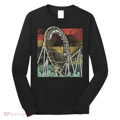 Retro Roller Coaster Long Sleeve Shirt