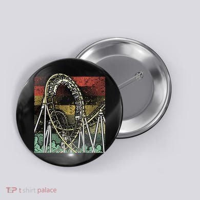 Retro Roller Coaster Button