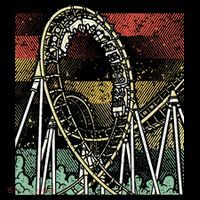 Retro Roller Coaster Button thumb 1