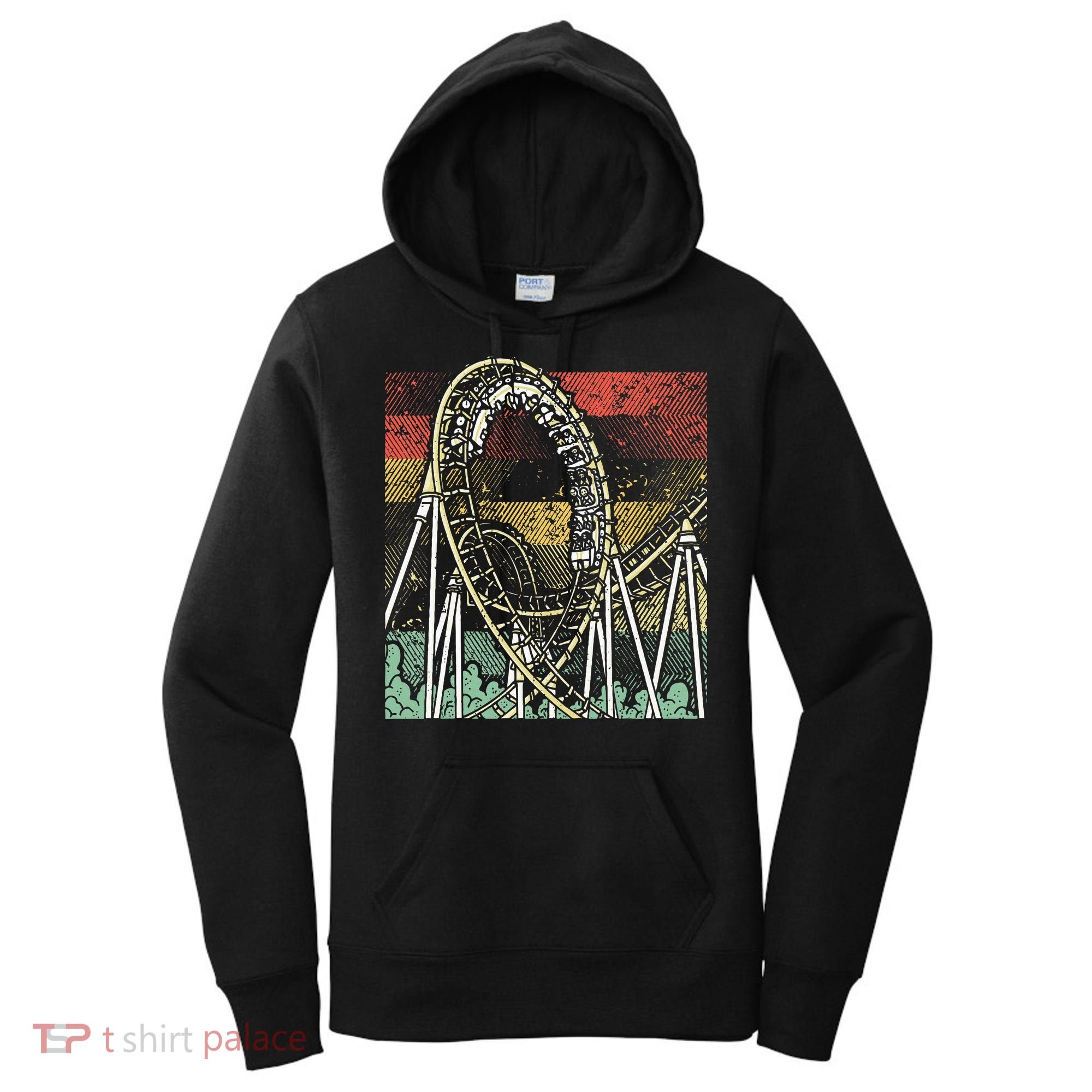 Retro Roller Coaster Women's Hoodie