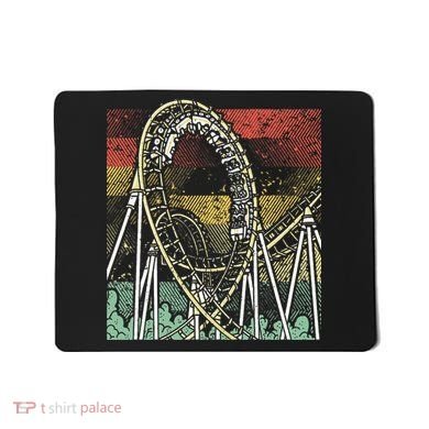 Retro Roller Coaster Mousepad