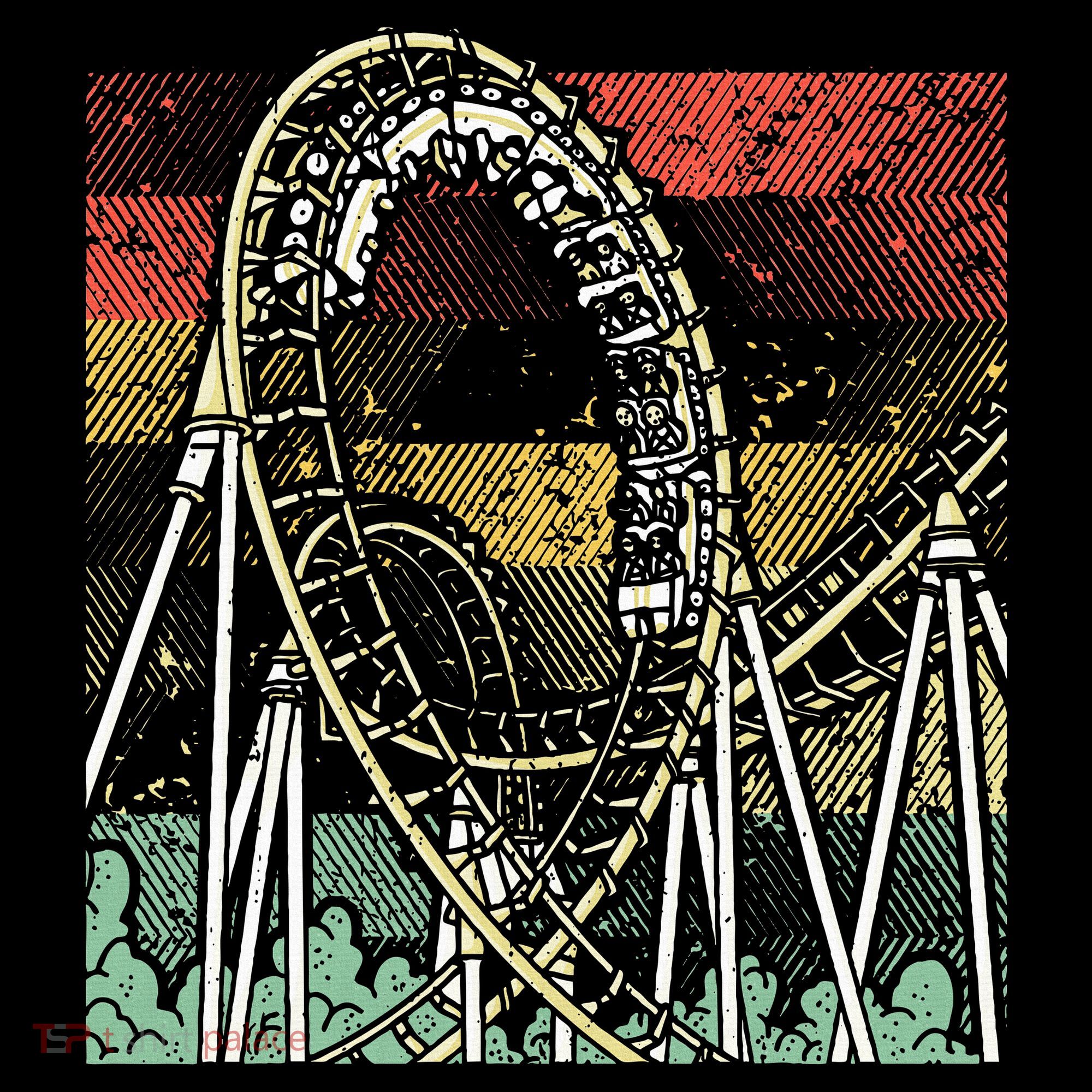 Retro Roller Coaster Women's Tank Top