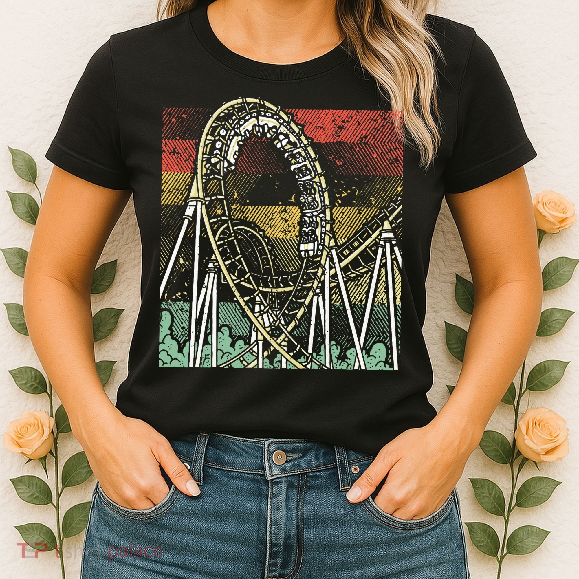 Retro Roller Coaster Women's T-Shirt